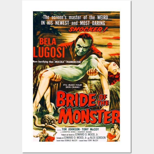 Bride of The Monster Wall Art by headrubble